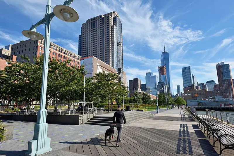 Manhattan running routes - Hudson River Park