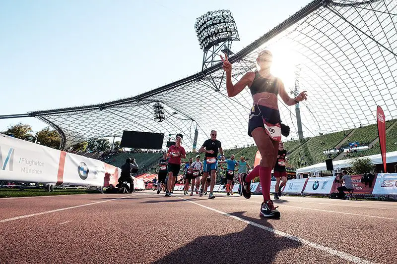 Munich Marathon finish