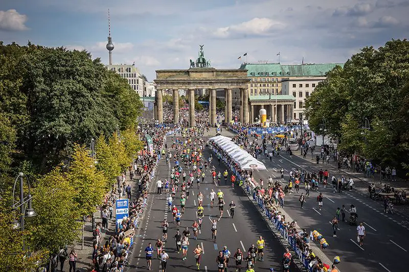 Finish line at the Brandenburg Gate