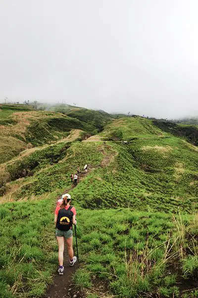 Hiking mount Rinjani