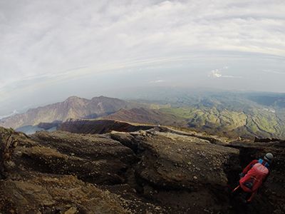 mount Rinjani descent