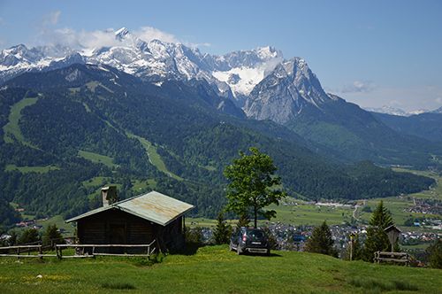 Hikig in Bavarian Alps and Wank