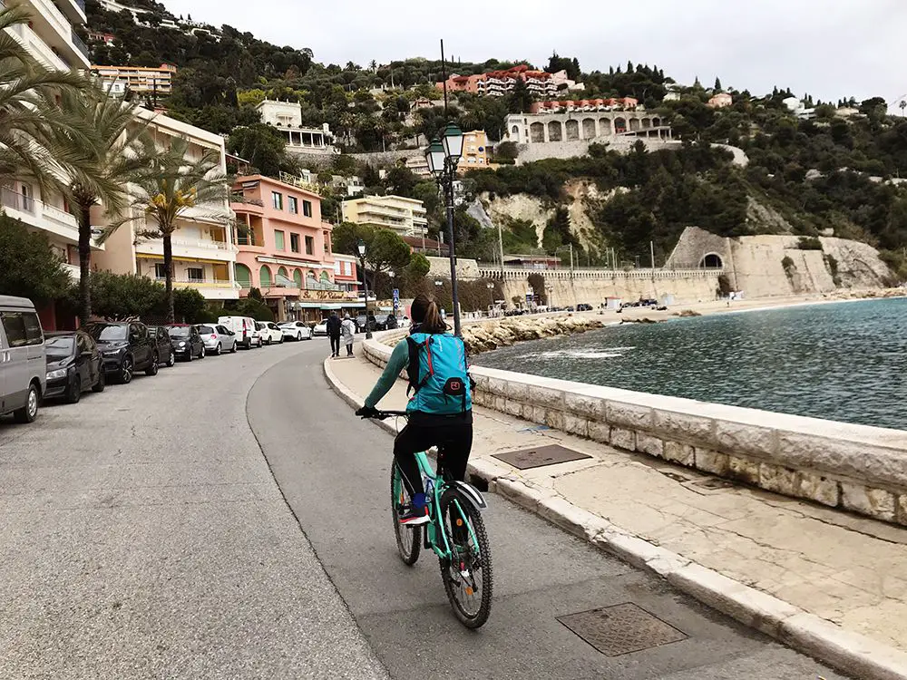 Cycling from Nice to Monaco Beaulieu-sur Mer view