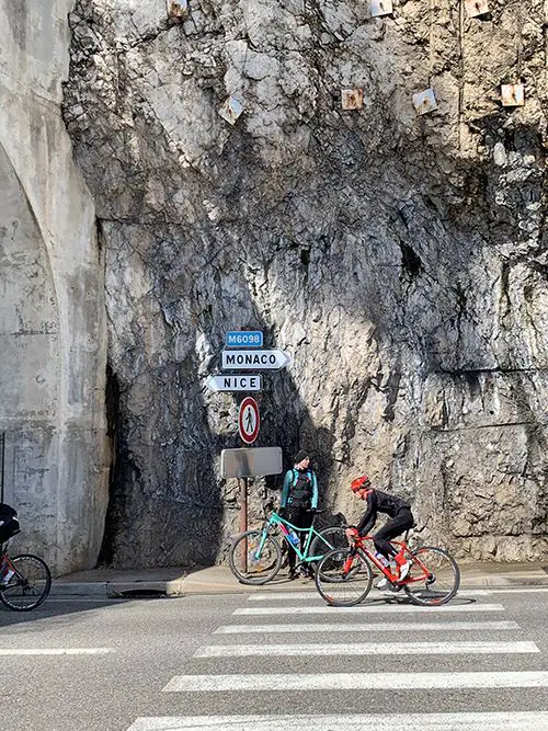 Cycling from Nice to Monaco is very popular