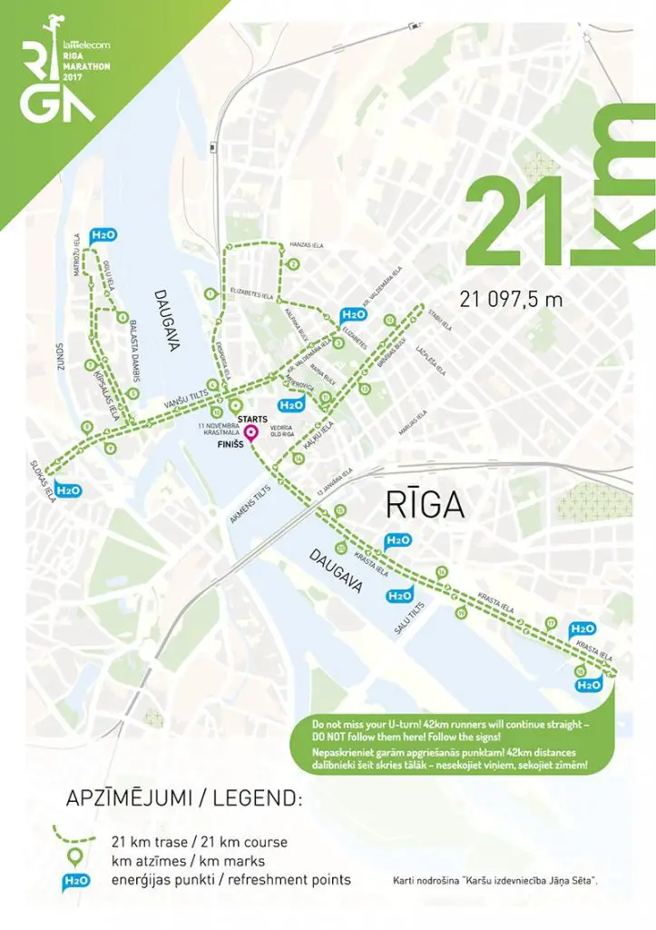 riga half marathon route