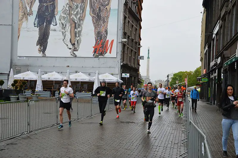 running in Riga old town