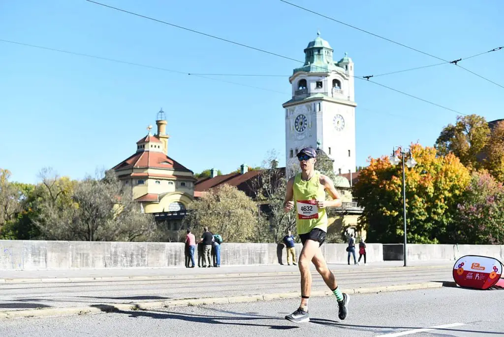 Andrejs running a marathon in warm weather