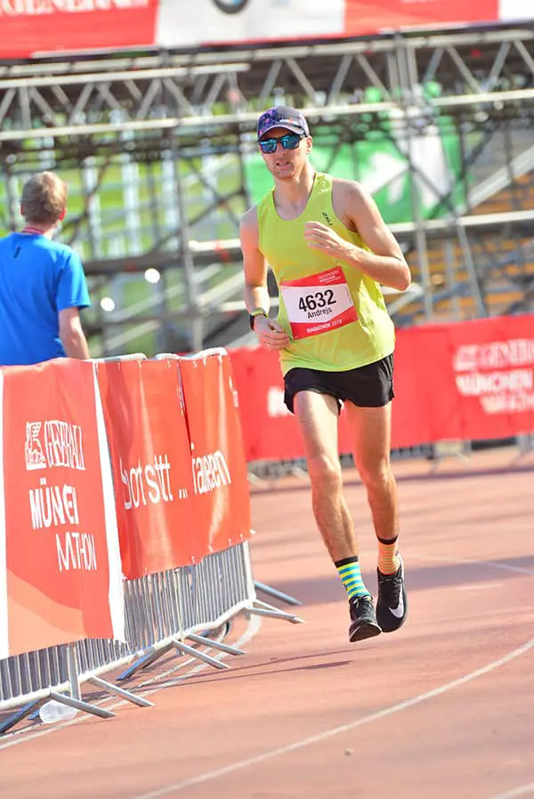 Finishing Munchen marathon