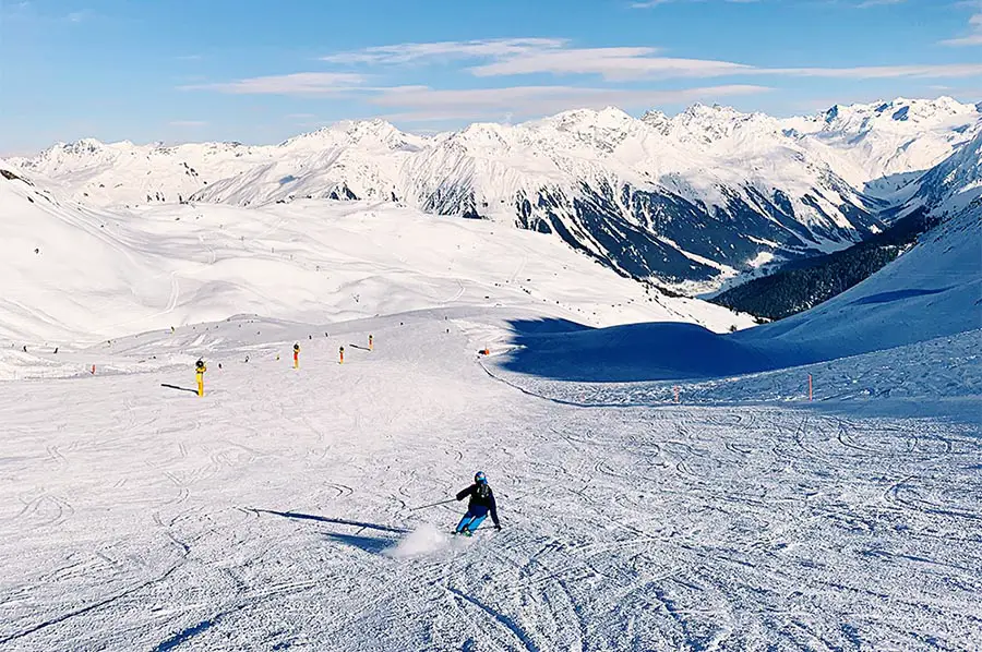 Skiing in Davos during World Economic Forum