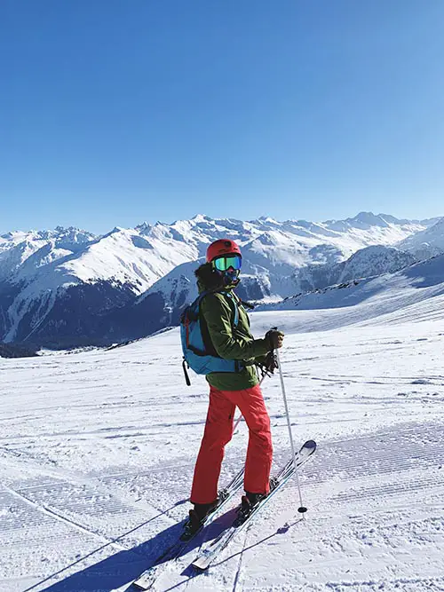 Skiing in Davos