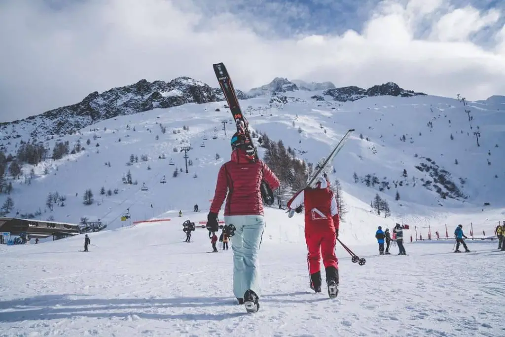 Skiing resorts in the Alps - Mont Blanc