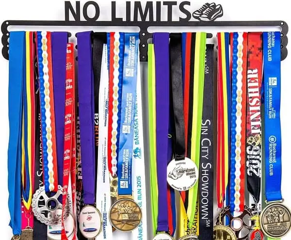 medal rack is a perfect gift for a triathlete
